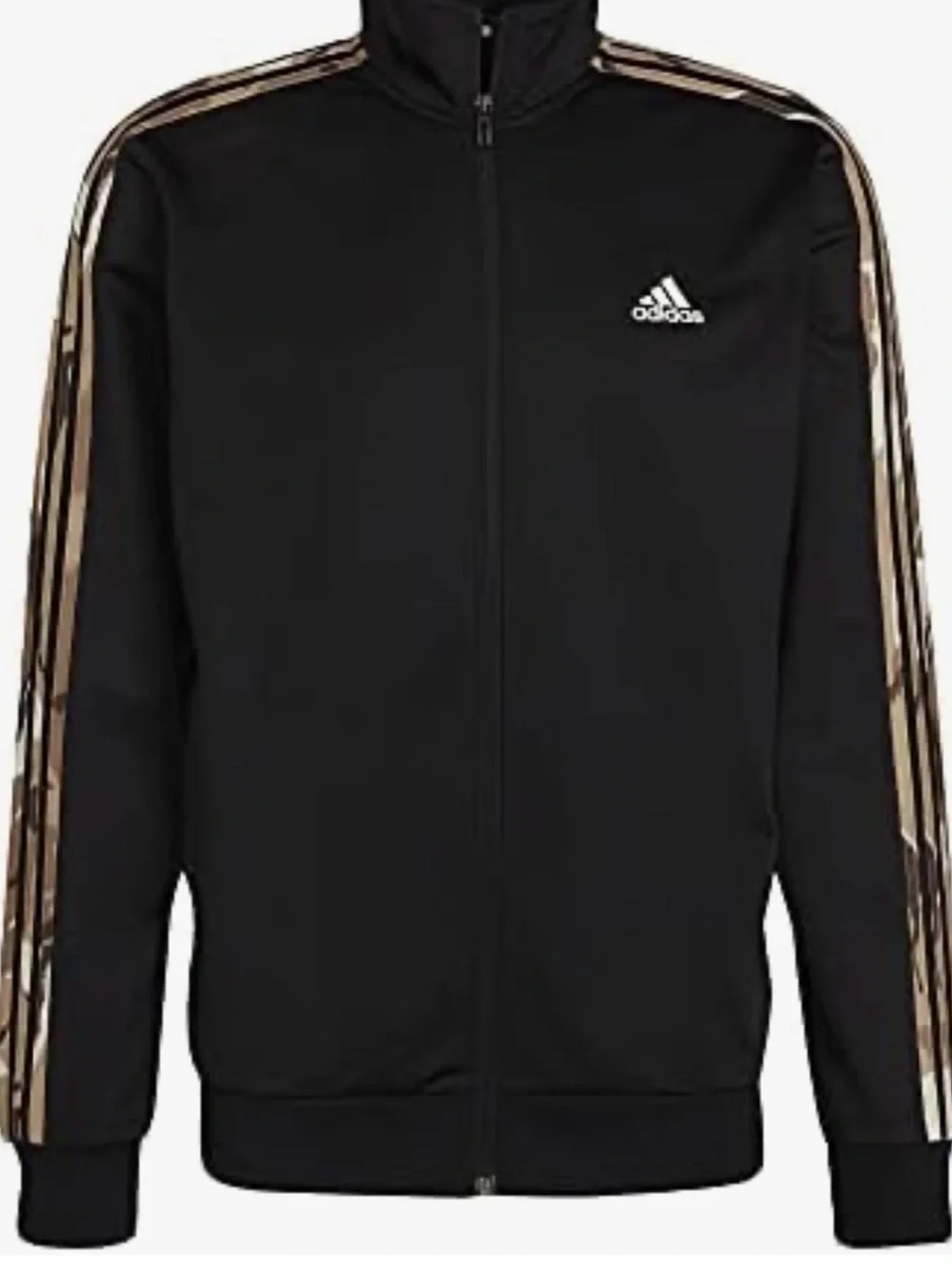 Adidas Black Lightweight sets of jacket and pants with camouflage Stripes